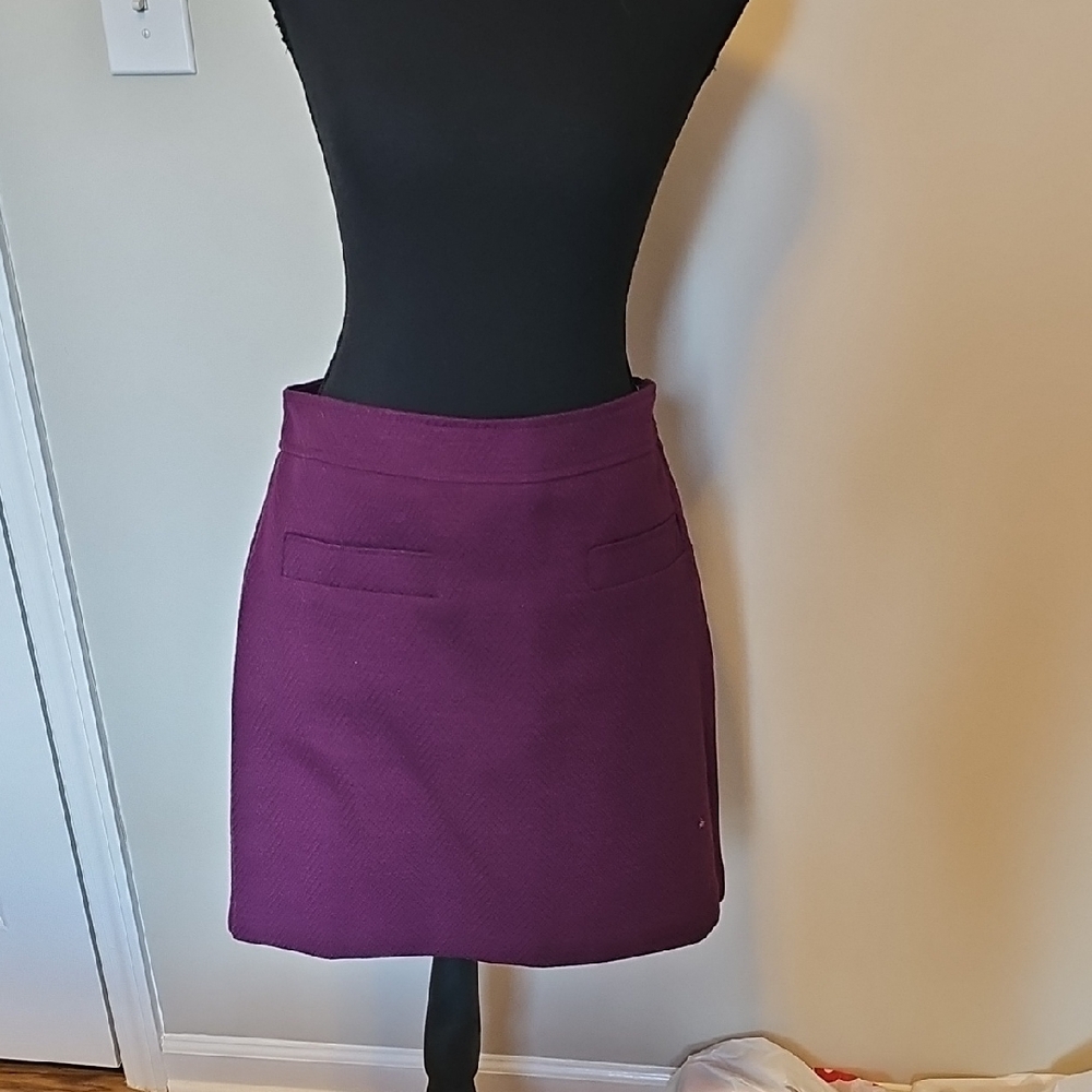 LOFT Rich Purple Mini Skirt